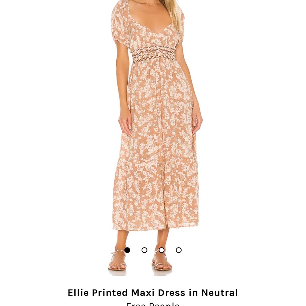 Free people Ellie printed maxi dress in neutral